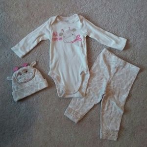 Baby girl giraffe outfit