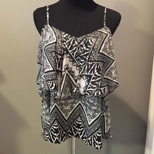 NWT silky patterned tank top