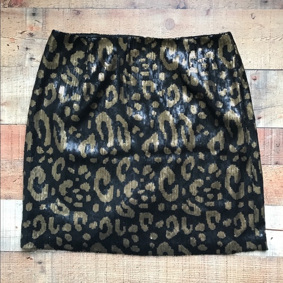 Tahari Dresses & Skirts - Tahari Sequin Leopard Skirt