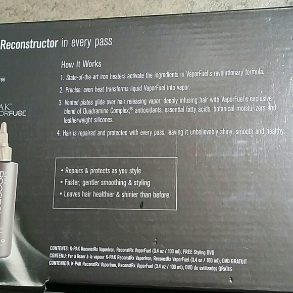 K-PAK Reconstrx vaporiron (flat iron)