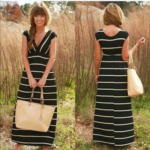 Stripe maxi dress, shop hopes boutique