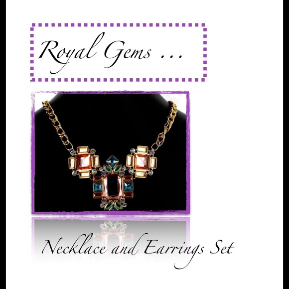 👑👑👑 Royal Gems Necklace and Earrings Sets👑👑👑