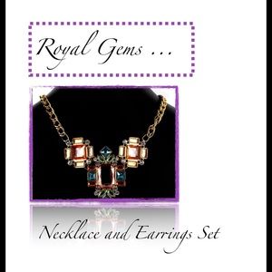 👑👑👑 Royal Gems Necklace and Earrings Sets👑👑👑