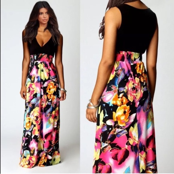 LAST ONE! A5β£π! β Pink Flowered Maxidress! NEW! - Picture 2 of 6