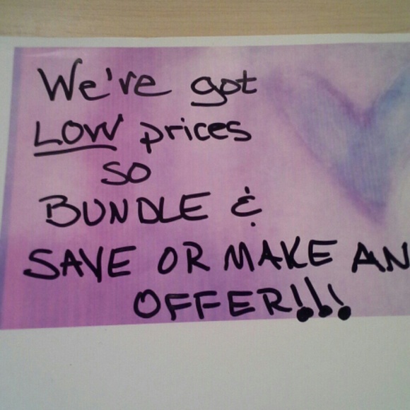 BUNDLE OR MAKE AN OFFER!!!!!