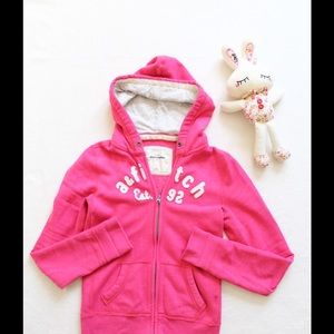 Abercrombie Zipper Hoodie Girls Kids XL Pink Super