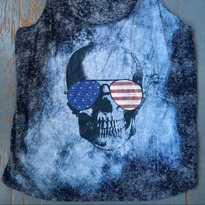 Rock and Republic Skull Tank Top