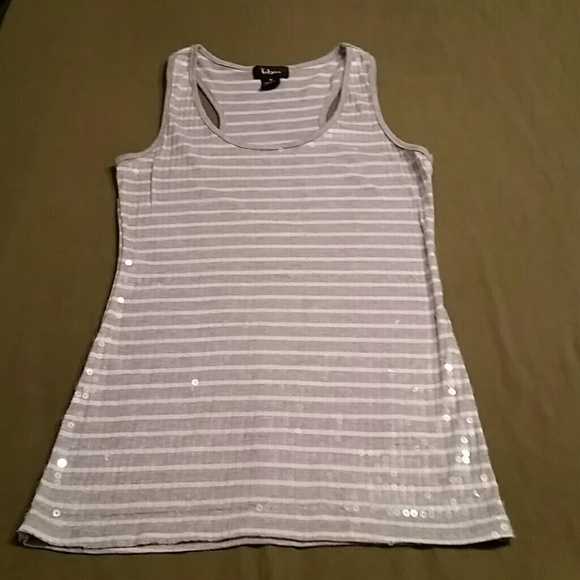 Taboo Tops - Sold!! TABOO stripe sequin tank