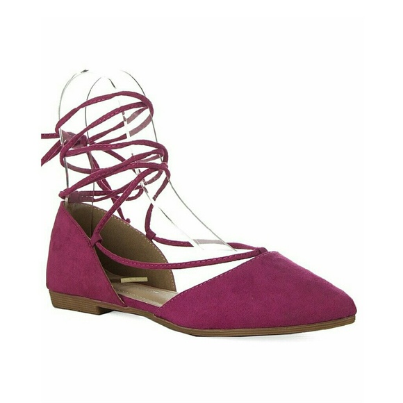Lace up flats