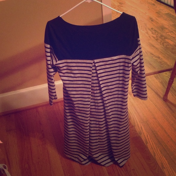 Funky tunic or mini dress. Pleated back. NWOT.