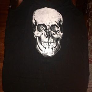 Torrid Skull Tanktop Size 3 Mesh Back