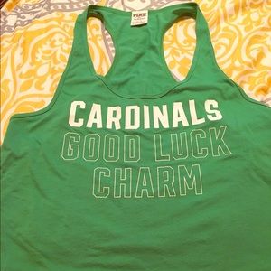 Green and white crop top