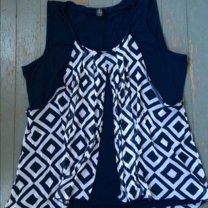 Alfani Navy blue tank top. Size 3x
