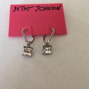 NWT CZ Betsey Johnson Earrings