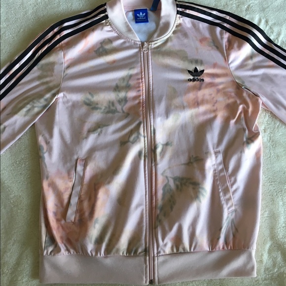 adidas floral print jacket