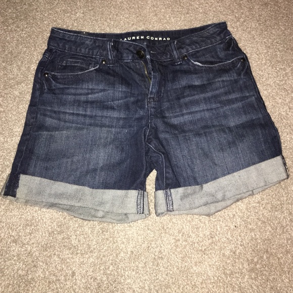 Brand new dark denim shorts
