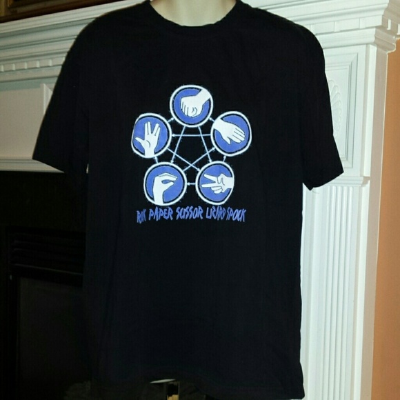 big bang theory tee Tops - Big Bang Theory Rock Paper Lizard Spock Unisex
