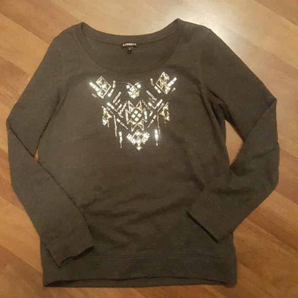 Express embellished sweatshirt  size M