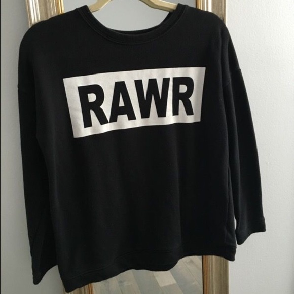 Black + White sweater