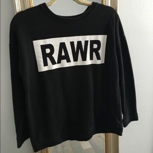 Black + White sweater