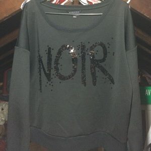 Rock & Republic Black cropped Sweater!! NWOT