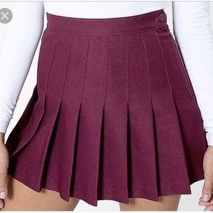 ❌SOLD❌American Apparel maroon tennis skirt