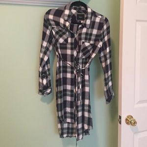 Rails plaid shirt dress size xs