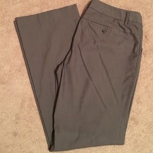 Gray pinstripe trousers