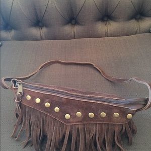 New Tassel faux suede purse 💕 make offer