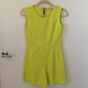 NWOT Neon Green Romper!