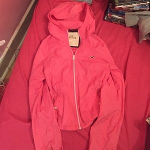 Pink thin wind breaker