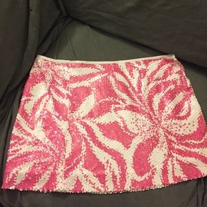 Lilly Pulitzer sequin mini skirt