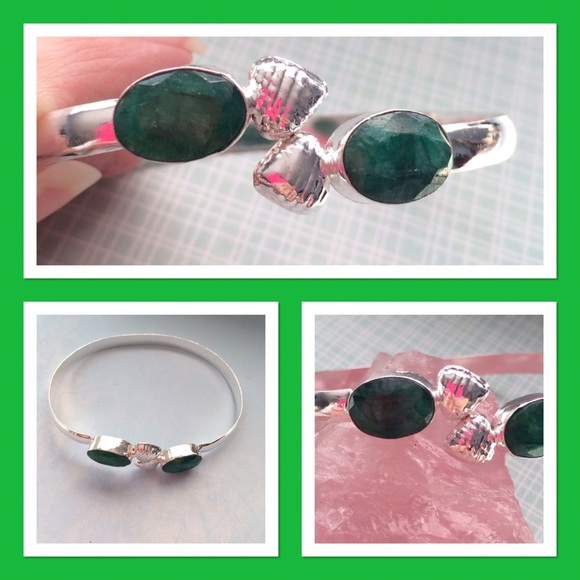 Emerald Cuff Bracelet