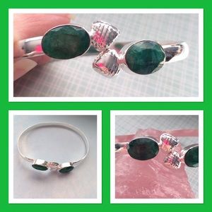 Emerald Cuff Bracelet