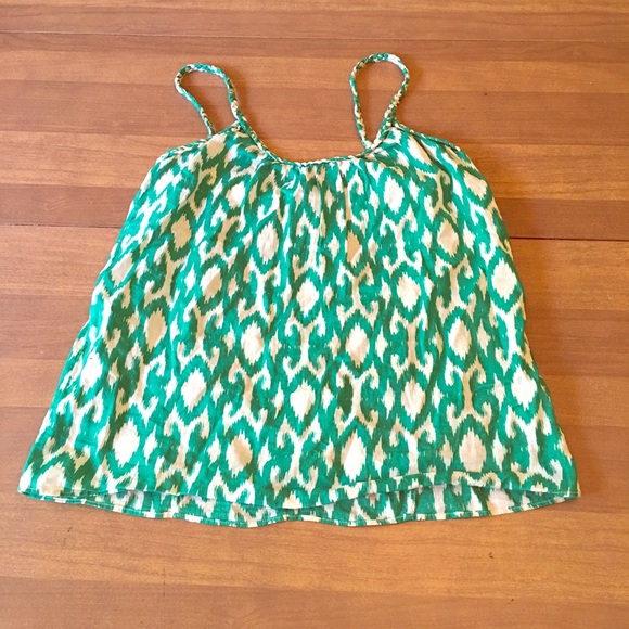 Gap Green & White Top