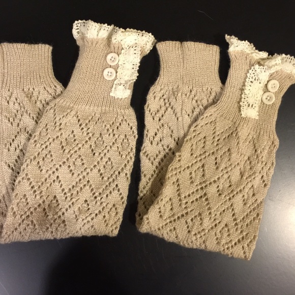 Sweater leg warmers.