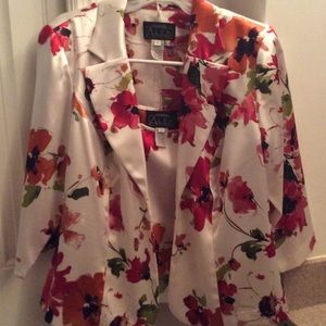 2 piece formal jacket with tank by Alex Evenings