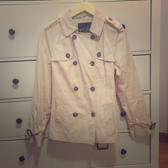 Zara Trench Coat in blush pink