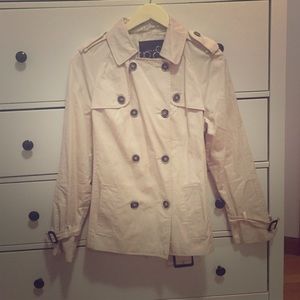 Zara Trench Coat in blush pink