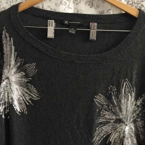 INC Sequined design sweater❣
