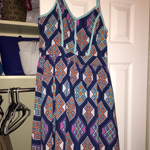 Colorful short sundress