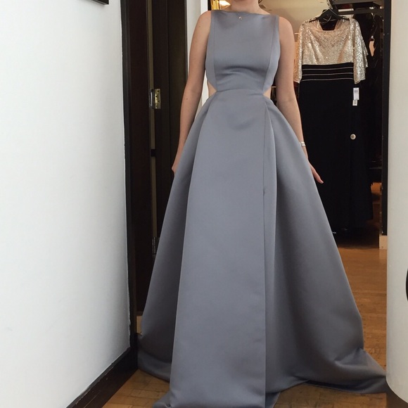 SATIN FAILLE CUTOUT GOWN