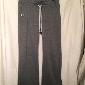 Straight Legged Gray Under Armor Sweat Pants