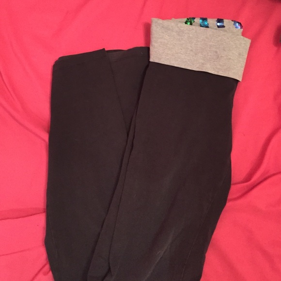 Rainbow bling Yoga pants