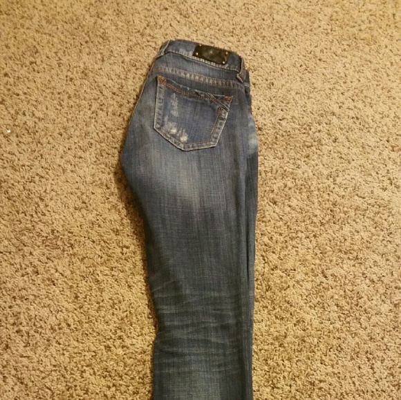 Buckle Black Stretchy Skinny Jeans