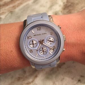 Baby Blue Michael Kors Watch