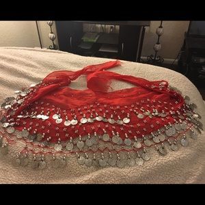 Red Gypsy Coin Skirt