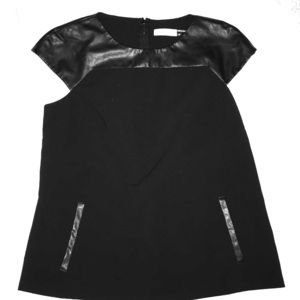 Leather Sleeves Pocketed - Calvin Klein Blouse
