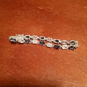 CZ and Sapphire Bracelet