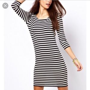 ✨NEW✨ Black and White Striped Dress
